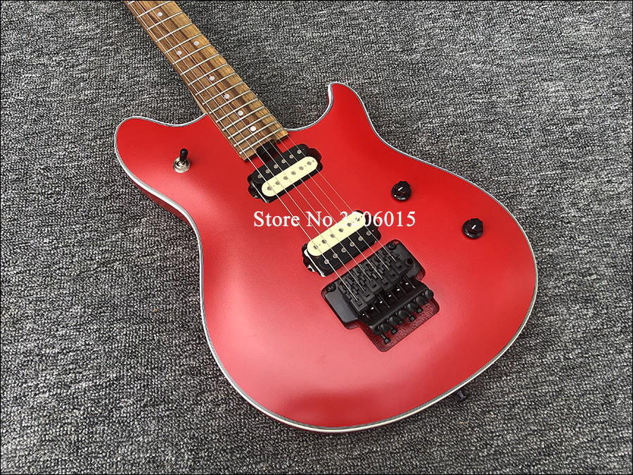 High-quality Wolfgang EVH electric guitar matt red color zebra pickups floyd rose bridge free shipping