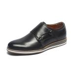 Comfortable Black Mens Genuine Leather Casual Shoes