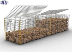 Galfan Coated Gabion Rock Wall Cages Rust Proof Corrosion Resistance