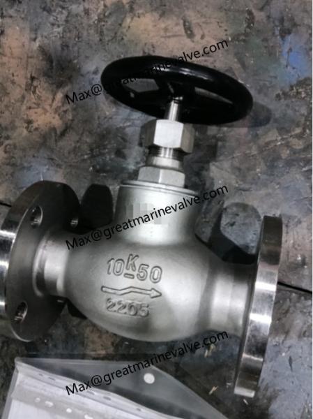 JIS F 7303 16K SCS16 Stainless Steel Globe Valves SS VALVE SERIES JIS 5K 10K 16K