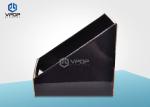Retail Store Black PDQ Counter Display Black Colour With CMYK Full Color