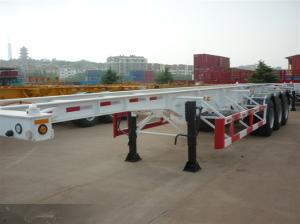 Quality Hot sale 20 footer 40 footer container chassis with FUWA axles container semi trailer wholesale