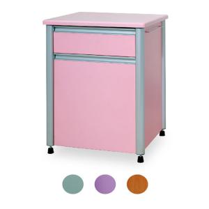 Quality One Drawer Four Wheel Adjustable Patient Bedside Cabinet wholesale