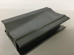 Quality Electrolytic Extruded Aluminum Profiles For Window / Door Black Matte Flat Corrosion - Resistant wholesale