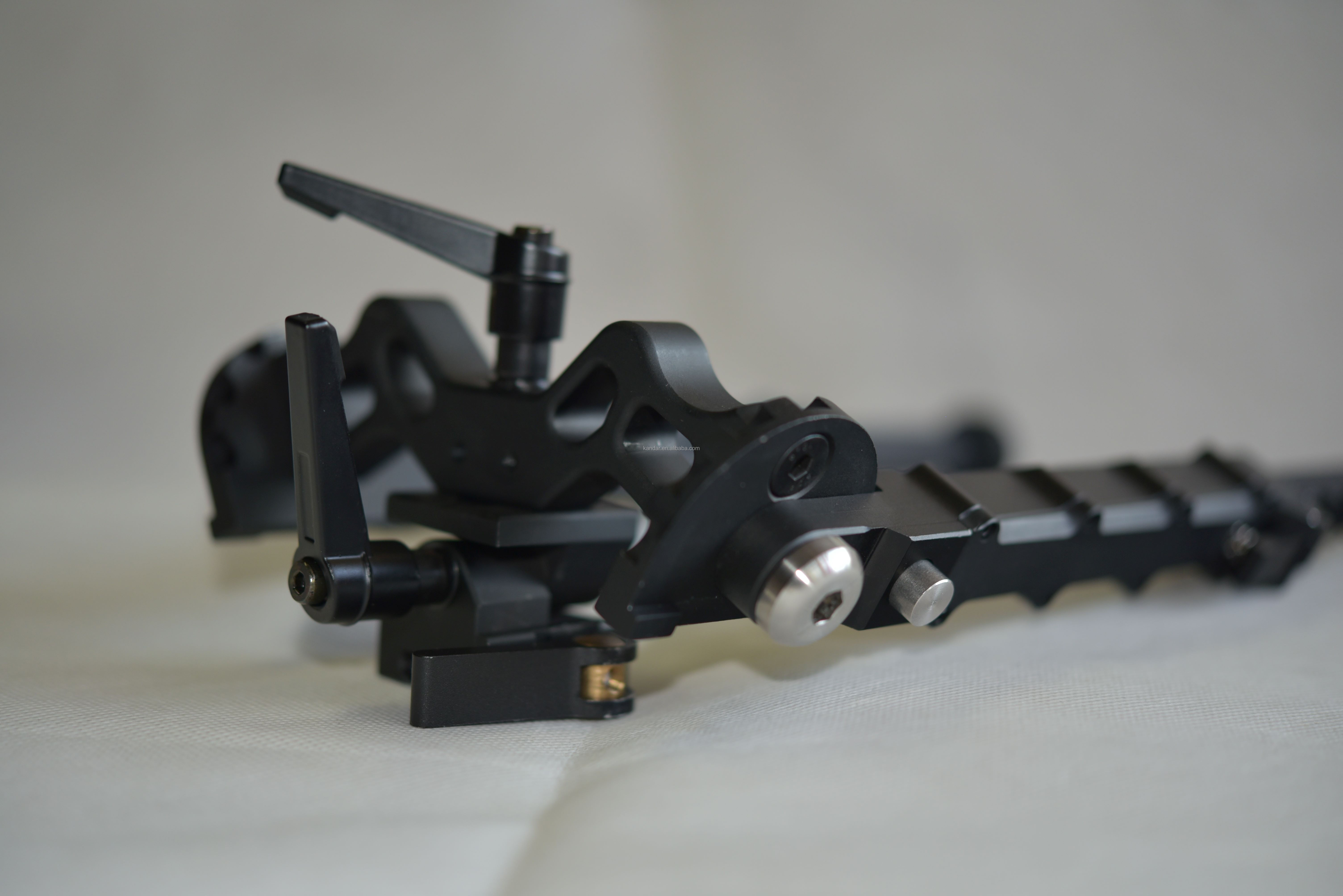 330g Outdoor Tactical Bipod Adjustable 5.5''-8.1'' Height 5 Slots for Versatility