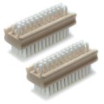 Wholesale custom logo household mini cleaning washing hand wooden nail brush