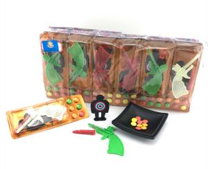 Quality 3.4g Shooting Battlefield Tasty Novelty Candy Toys Compressed With Gun Multi Fruit Flavor wholesale