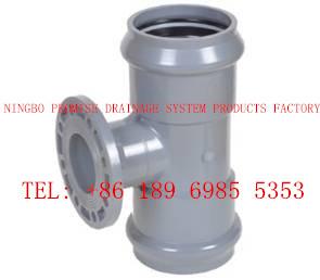 Quality Two faucet and one flange reducing tee PVC-U UPVC Flexible Joint Fittings wholesale