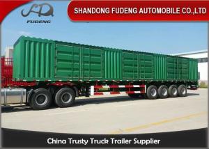 Quality 60T 4 Axles 40Ft Cargo Box Flatbed Container Trailer wholesale