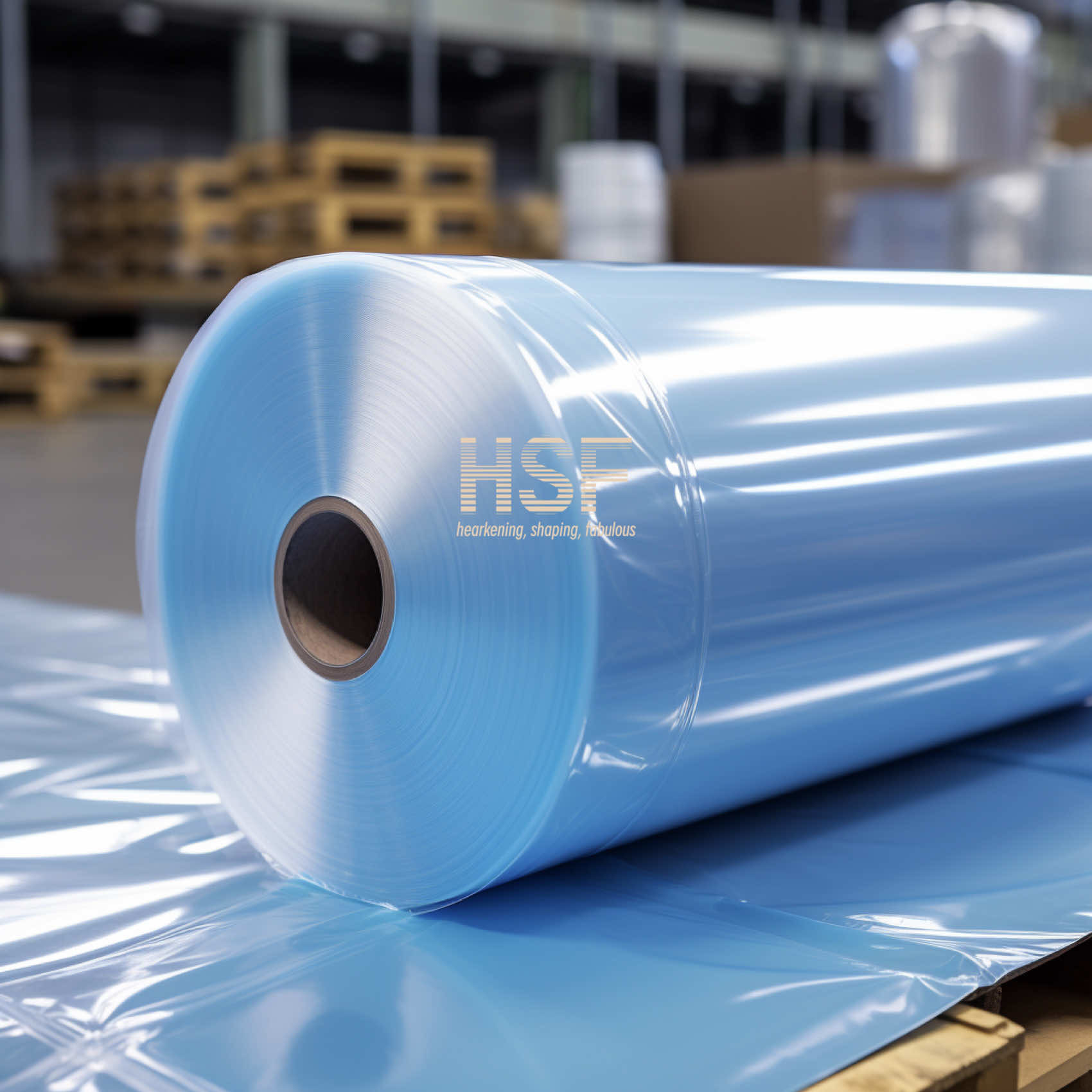 50uM Blue Low Density Polyethylene Film For Insulation / Roofing