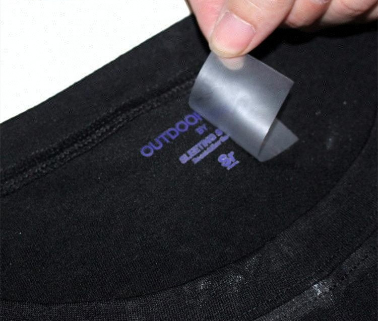 Screen Printed Clear TPU Washing Instruction Labels For Garments