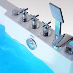 Whirlpool Acrylic Massage Bathtub M1813-D Pure Sanitary Grade ISO9001