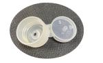 Round OEM 24/410 White Plastic Bottle Caps