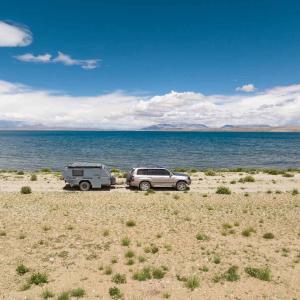 Quality Customize RV Trailer NJSTAR Caravan For Family Of 5 With Airbag Suspension wholesale