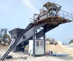 YHZS50 Concrete Batching Mixing Plant Station XDEM Mobile 3800mm