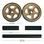 Non Slip Easy Assembly Recyclable Wood PE Fitness AB Wheel