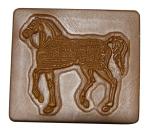 Embossed Jeans Leather Patches , Personalized Clothing Labels