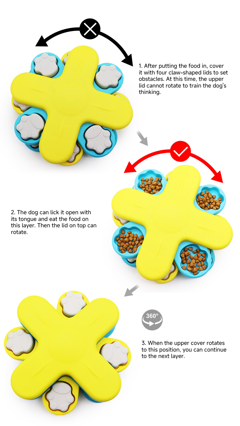 Toy Puzzle Dogs Pet Dog IQ Training Treat Dispensing and Mental Stimulation