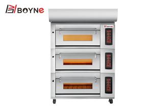Quality SS430 Touch Screen 12 Trays Bakery Deck Oven stainless steel luxury type wholesale