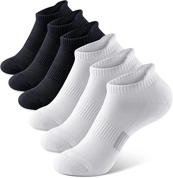 Women's Ankle Compression Running Socks Custom Color Athletic Low Cut Cushioned Socks