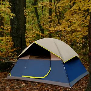 Quality Black 4-5 Person Family Waterproof UV Protection Black Coating Outdoor Camping Tent wholesale