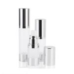 Multiple capacity 15ml 30ml 50ml plastic silver frosted body China manufacturers