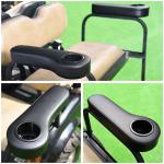 Universal Black Golf Cart Rear Seat Arm Rests Durable and Stylish