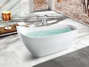 Quality Rectangle Antibacterial Acrylic Stand Alone Bathtub SP1846 1700×790×740mm wholesale