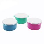 Round Plastic Sublimation Lunch Box Blank Safe Food Storage Box Food Container