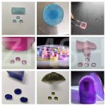 Blue Sapphire Row Gem Fe Ti Doped Kashmir Oceanic Azure Gem Crystal Jewelry