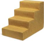 OEM ODM Leather Cloth Surface Wooden Dog Steps For High Bed 3-5 Layers Fold Up