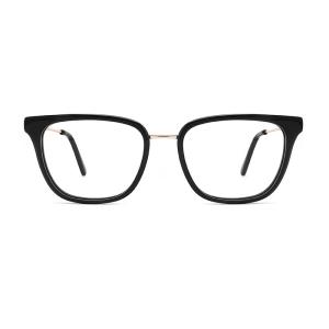Quality Customize Logo Acetate Metal Glasses Frames , Cateye Clear Glasses For Women wholesale