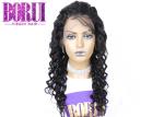 Pre Plucked Full Lace Human Wigs Brazilian With Baby Hair In HD Lace Deep Wave