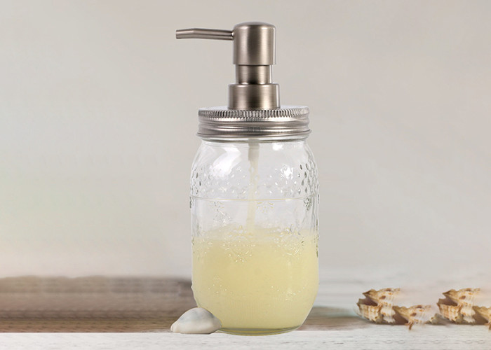 Plastic Pump Empty Glass Jars / Empty Shampoo And Conditioner Bottles SGS
