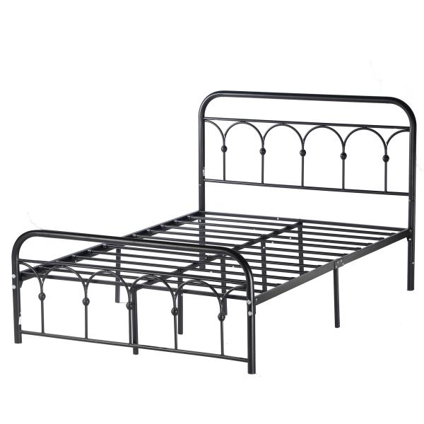 Cheap Bedroom Furniture Adult Single Metal Bed Frame ISO9001 ISO14001 Certified for sale