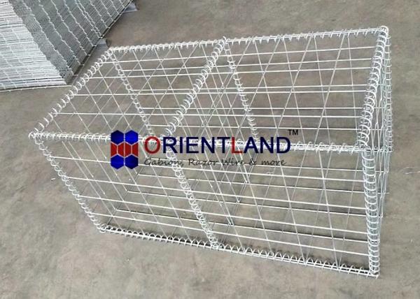 Outdoor Decorations Creative Landscaping 4mm Gabion Stone Cages / Metal Gabions