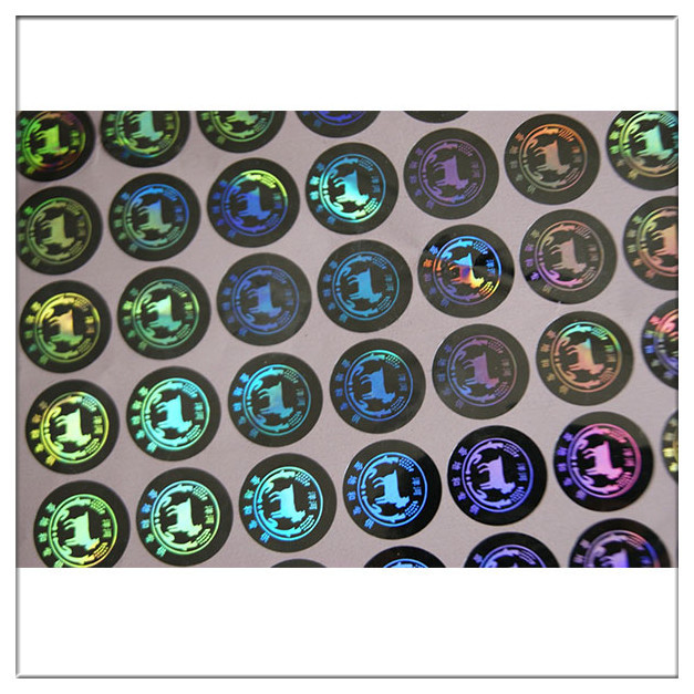 Custom print Anti-fake authentic adhesive secure genuine hologram sticker label,Printed Silver Hologram Security label