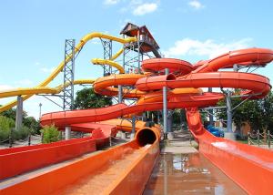 Quality Safety Commercial Water Slides Water Play Fiberglass Slide ISO Certified wholesale