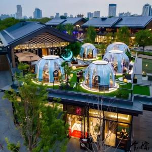 Quality Customized Glamping Polycarbonate Bubble Dome Tent Transparent Camping Tent wholesale