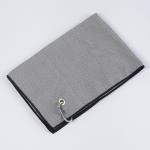 Easy Carrying Black Microfiber Golf Towel Microfiber Waffle Weave Microfiber