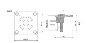 Quality Circular Servo Motor Connectors M10 12 18 16 2pin 3pin 4pin 5pin 7pin 9pin 12pin wholesale