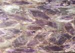Back Lit Natural Purple Amethyst Stone Slab For Hotel Wall Panel