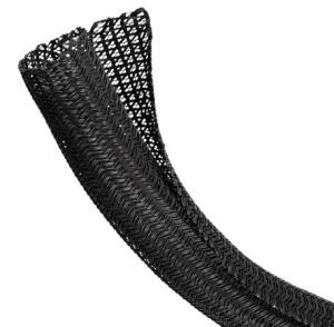 Quality Black PA6 PA66 PPS Self Closing Braided Wire Wrap PET Sleeving wholesale