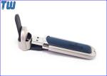 Leather 8GB USB Jump Drive Metal Cap Leather Buckle Fine Touch