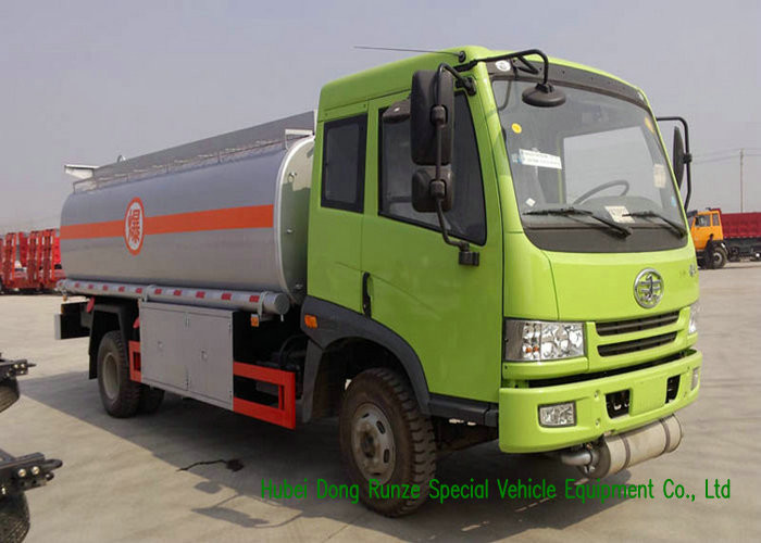 FAW 15000Liter Mobile Fueling Trucks / Fuel Tanker Truck With PTO Fuel Pump