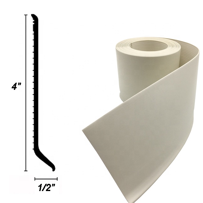 4" Wide x 0.08" Thick Almond Vinyl Cove Wall Base with 30% Deposit Payment Term