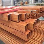 Wood Grain Aluminum Tube Extrusions For Making Out door Fencing,UV Protection
