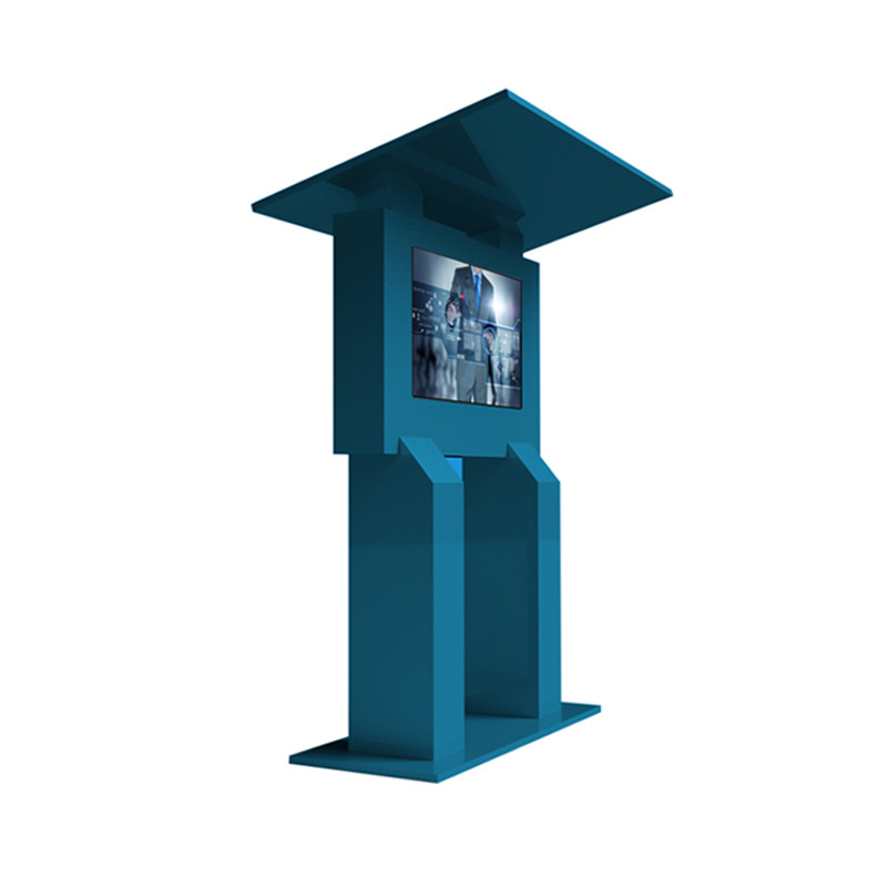 65 inch Weatherproof Android free standing all in one touch tablet digital signage lcd commercial display With top cover