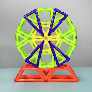 Quality Educational Toys Magnetic Blocks Life Scene Themed Desk Fan Magnetic Tile Set wholesale