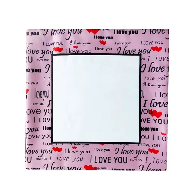 I Love You Polyester Sublimation Pillow Case For Sublimation Heat Transfer Printing